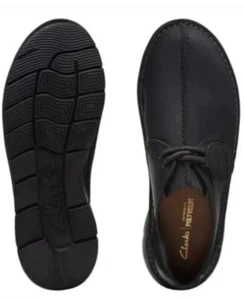 Clarks Originals Colehill TREK Black Leather Uk Size 7 G EUR 41 - Picture 1 of 6
