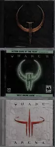 Quake & Quake II & Quake III Arena Pc ALL Brand New Sealed Full Versions Shooter - Picture 1 of 2