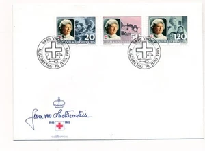 D146301 Red Cross Princess Gina FDC Liechtenstein - Picture 1 of 1