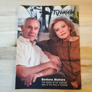 TV Week Chicago Tribune Dec 4-10 1983 Johnny Carson & Barbara Walters interview - Picture 1 of 3