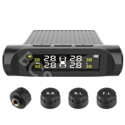 TPMS Car Tire Pressure Rear-time Monitoring Alarm System With External Sensor - Image 1 of 4