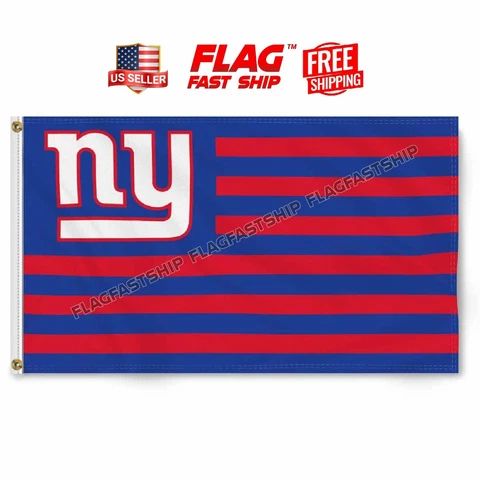 New York Giants 3x5 Flag Logo Man Cave Football Banner NFL FREE Shipping Cover