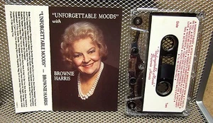 BROWNIE HARRIS Unforgettable Moods cassette tape 1980s jazz standards cabaret - Picture 1 of 1