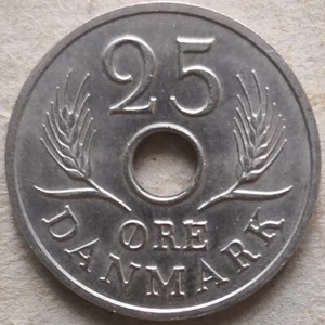 Denmark 1968 25 Øre coin - Picture 1 of 2