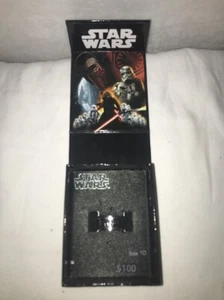 Star Wars Stainless Steel Spinner Ring Size 10 May The Force Be With You - Picture 1 of 6