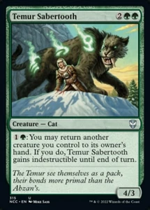 x1 Temur Sabertooth U MTG Commander Streets of New Capenna M/NM, English - Picture 1 of 1