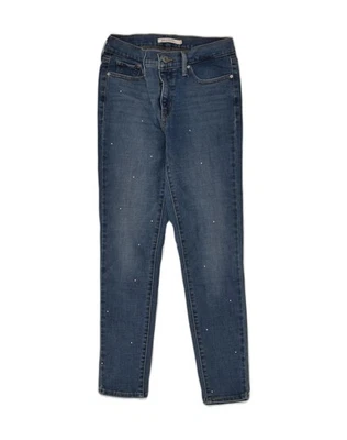 LEVI'S Womens 311 Shaping Skinny Jeans W26 L26 Blue Spotted Cotton AF17 - Image 1 of 4