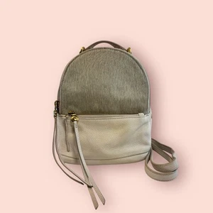 HOBO Revel Leather/Calf Hair Mini Luxury Designer Convertible Backpack - Picture 1 of 19