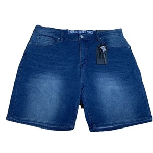 VGB Vintage Genes schwarz schmale Passform bequem French Terry Denim Shorts Herren W36x8 - Bild 1 von 6