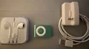 BRAND NEW Apple iPod Shuffle 2nd Gen 2GB LIGHT GREECOLOR– NEW BATTERY INSTALLED - Picture 1 of 2