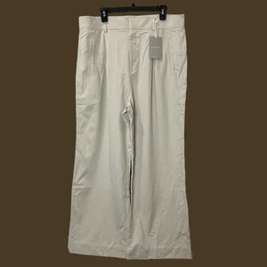 Everlane Way High Drape Pant Wide Leg Hi-Rise Sandstone Women 12S Short NWT - Picture 1 of 13