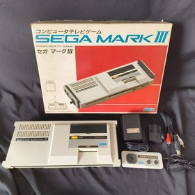 SEGA MARK 3 III CONSOLE (Sega Master System) ,w/Pad, PSU, Box, Working, Japan
