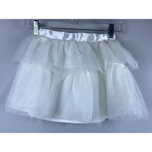 New Janie And Jack Sz 6 Disney Frozen X Wht Slvr Spkl Tulle Lined Satin Lmtd Ed - Picture 1 of 5