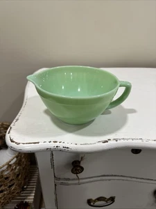 Vintage Fire King Jadeit Rührschüssel mit Ausgießer & Griff ca. 7,5"D - Bild 1 von 10