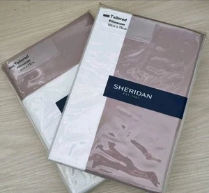 💜ESTREL Tailored Luxe EUROPEAN Pillowcase Pair in Fig by SHERIDAN RRP $220💜 - Picture 1 of 4