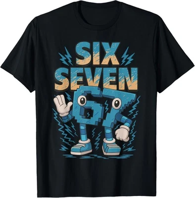 Camiseta italiana Brainrot Kids Meme 67 Six Seven 6 7 Foto 1 de 4