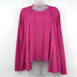 St John Strickjacke Twinset Damen M Hot Pink Country Club Old Money Yacht Strick - Bild 1 von 16