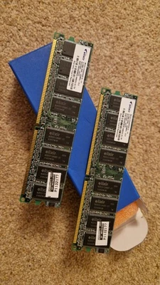 Elixir  512MB  DDR ram memory module  PC-3200 -   M2U51264DS88B1G-5T - Image 1 of 3