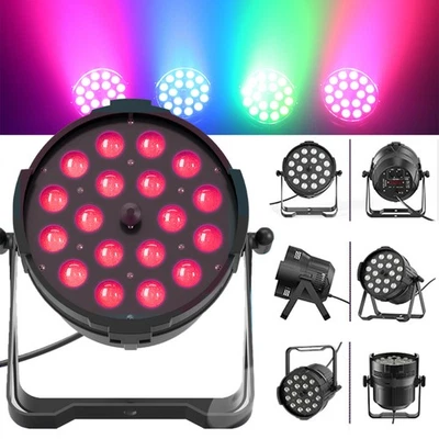 324W RGBWA + UV LED Par Light DMX512 6 IN 1 Stage Lights KTV Party Lighting New - Image 1 of 4