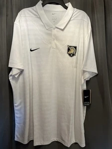 Neu mit Etikett Army Black Knights Nike offizielles On Field Polo weiß gestreiftes Shirt Gr. 3XL - Bild 1 von 5