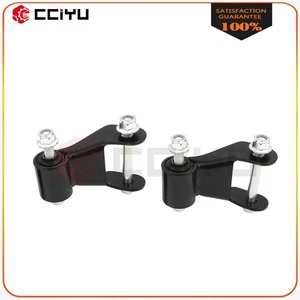 Rear Leaf Spring Rearward Shackle Bracket Kit Pair Set for Chevy GMC - Picture 1 of 6