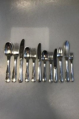 Georg Jensen Plata de Ley Antiguo Danés Set 12 Personas (144 piezas) Foto 1 de 4