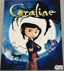 AUTORE NEIL GAIMAN FIRMATO 8x10 FOTO BECKETT COA CORALINE SANDMAN GOOD OMENS BAS - Foto 1 di 1
