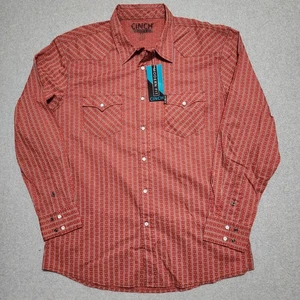 Camisa Cinch Calce Moderno Para Hombre XXL Geométrica Rayas Manga Larga Vaquero Nueva Con Etiquetas - Imagen 1 de 8