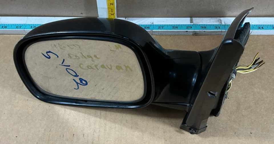 1996-2000 Dodge Caravan Left Driver Side View Door Mirror 128-01277L OEM - Image 1 of 4