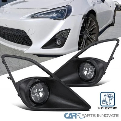 Fits 2012-2016 Scion FRS Toyota 86 Clear Fog Lights Front Bumper Lamps+Switch - Изображение 1 из 4