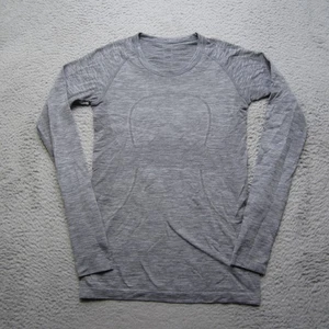 Lululemon Shirt Damen 8 grau Swiftly Tech Langarm Pullover sportlich Laufen - Bild 1 von 12