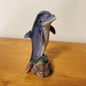 Royal Copenhagen Delfino Elegante Graziosa Formale Lusso Danimarca Statuina Giappone - Foto 1 di 3