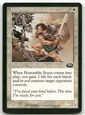 Honorable Scout #8 (MP) Planeshift PLS Magic MTG - Image 1 of 2