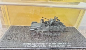 DEAGOSTINI Combat Tank LEICHTER ZUGKRAFTWAGEN 1 T + FLAK 38 SD.KFZ.10/5 WW2 TANK - Picture 1 of 1