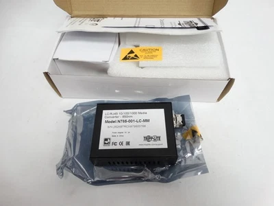 Tripp Lite N785-001-LC-MM RJ45 10/100/1000 850nm 550m Media Converter Open Box - Image 1 of 4