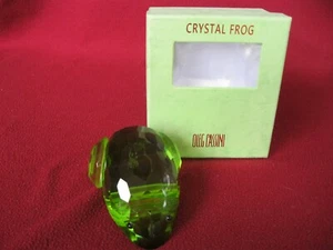 Rana de cristal verde Oleg Cassini - Imagen 1 de 5
