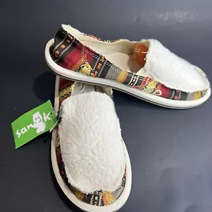 *Neu* Sanuk Damen Donna Sherpa Decke geschmolzene Lava US Größe 6 - Bild 1 von 9