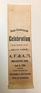 CINTA MODERNA LEÑADOR DE AMÉRICA 1894. IOWA - Imagen 1 de 1