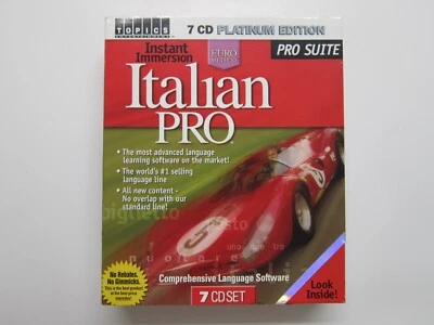 Instant Immersion Italian Pro Suite 7 CD Platinum Edition - Image 1 of 4