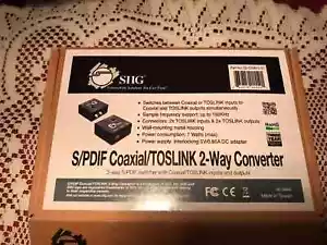 New S/PDIF Coaxial/TOSLINK 2-Way Converter - Picture 1 of 1