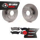 Front Disc Brake Rotors And Ceramic Pads Kit For 1985-1991 GMC Jimmy GMC Jimmy