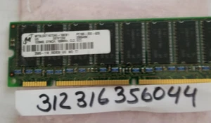 128MB STICK DIMM SD ECC PC100 100 100MHz 100MHz SDRam 128 128M 16X8 9CHIPS - Picture 1 of 1