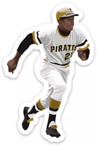 Pittsburgh Pirates STICKER Roberto Clemente MLB Baseball Die-Cut - Picture 1 of 1