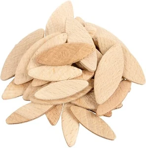 Jointing Biscuits Compressed Beech MIX Size - BSC/MIX/100 pack of 100 pcs Trend - Picture 1 of 5