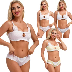 Damen Outfits Pool Kostüme Höschen Dessous Club Hollow Out Nachtclub Set Sexy - Picture 1 of 51