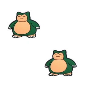 Snorlax Pokemon For Crocs Shoe Charms Jibbitz - 2 Pieces - Picture 1 of 1