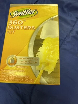 Kit de plumeros Swiffer 360 mango de plástico 1 mango y 3 plumeros/kit sin perfume 1 caja Foto 1 de 4