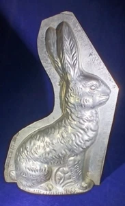 ANTIKE KANINCHEN SCHOKOLADENFORM.  12" HOCH. Form # 230 (?) - Bild 1 von 9