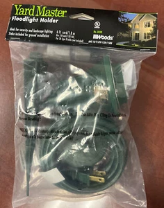 Woods Yard Master Plastic Flood Light Holder  No. 0430 Stake & 6 ft Cord - New - Picture 1 of 3