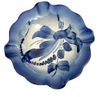 Gres D&#39; Alsace Dany Tonin French Pottery Blue Stoneware Ashtray Trinket Dish